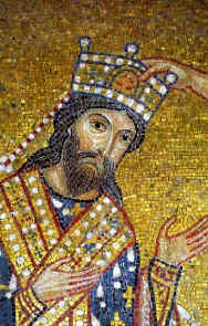 roi Roger couronn par Jsus-Christ